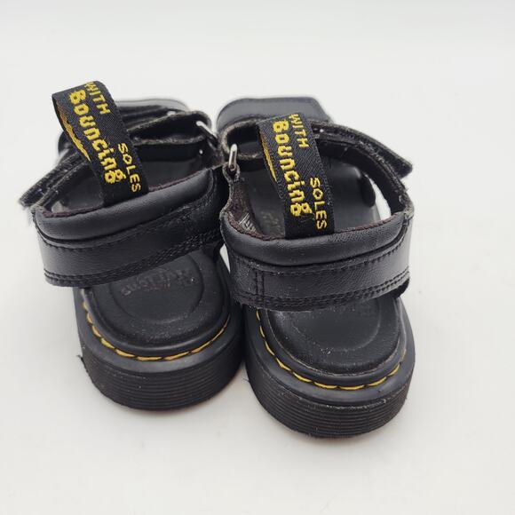 Dr Martens Junior Klaire Leather Strap Sandals Black Youth Size 1 - Picture 7 of 9